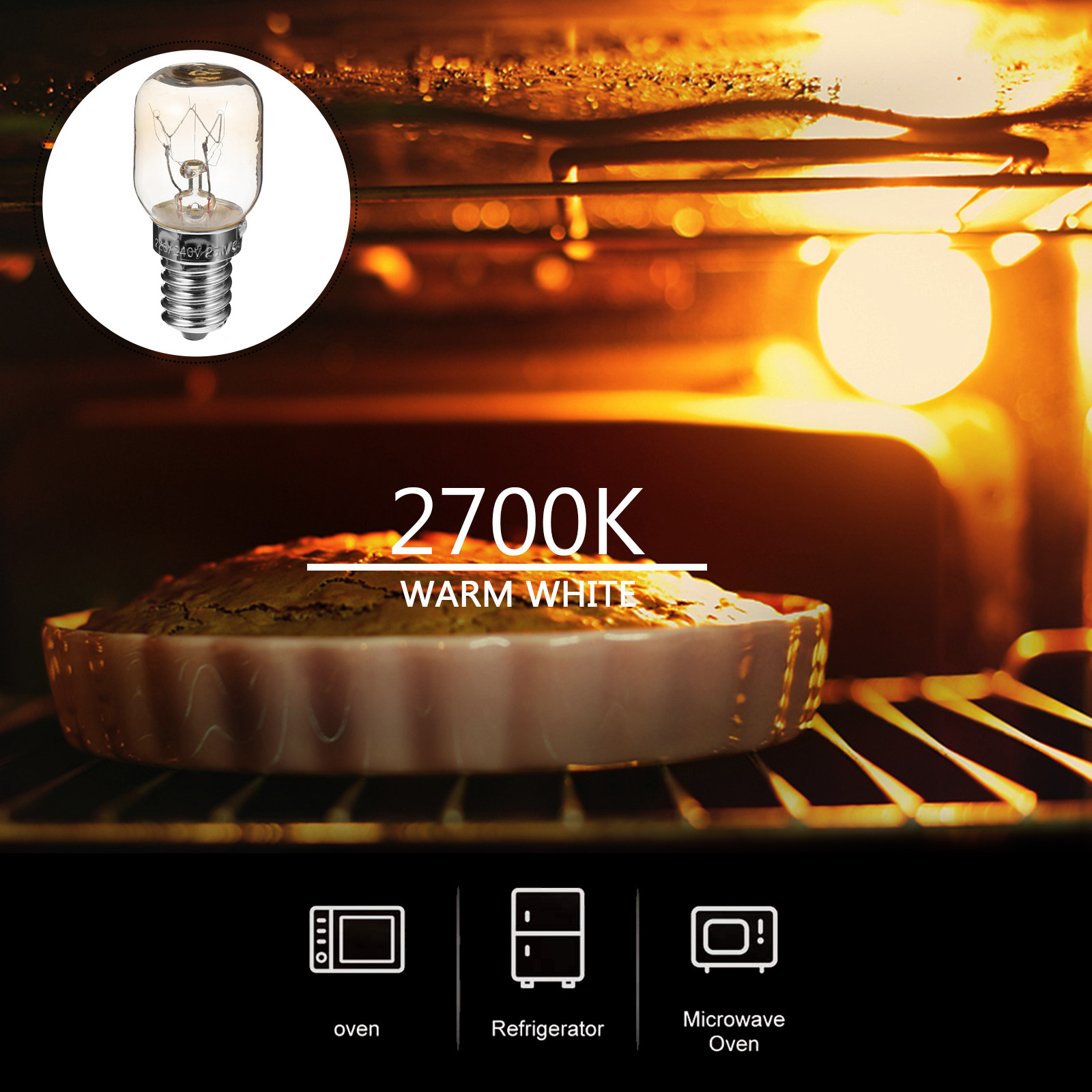 Microwave Oven - 4 lampadine per forno, resistenti al