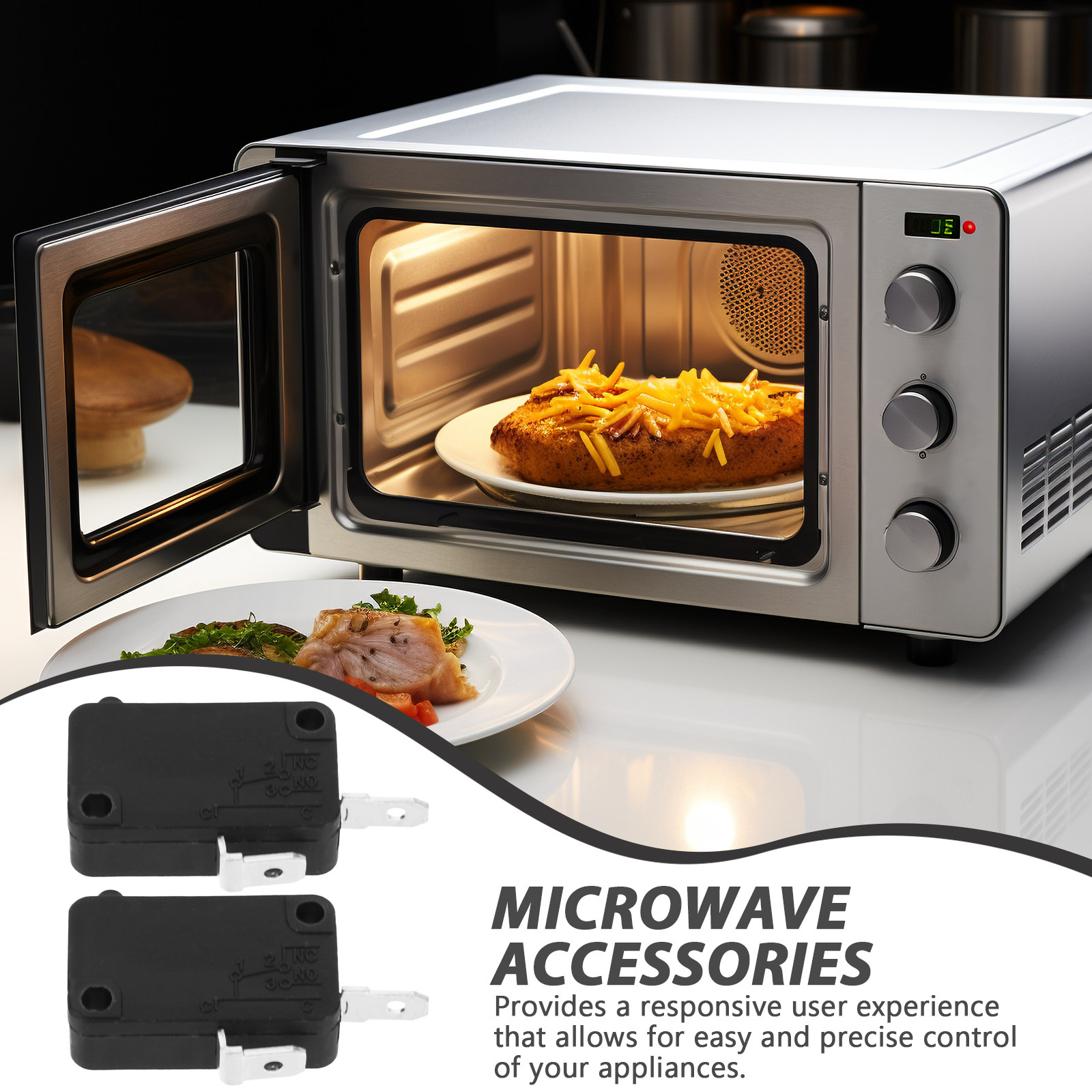Microwave Oven - 2 microinterruttori normalmente aperti, universali, per