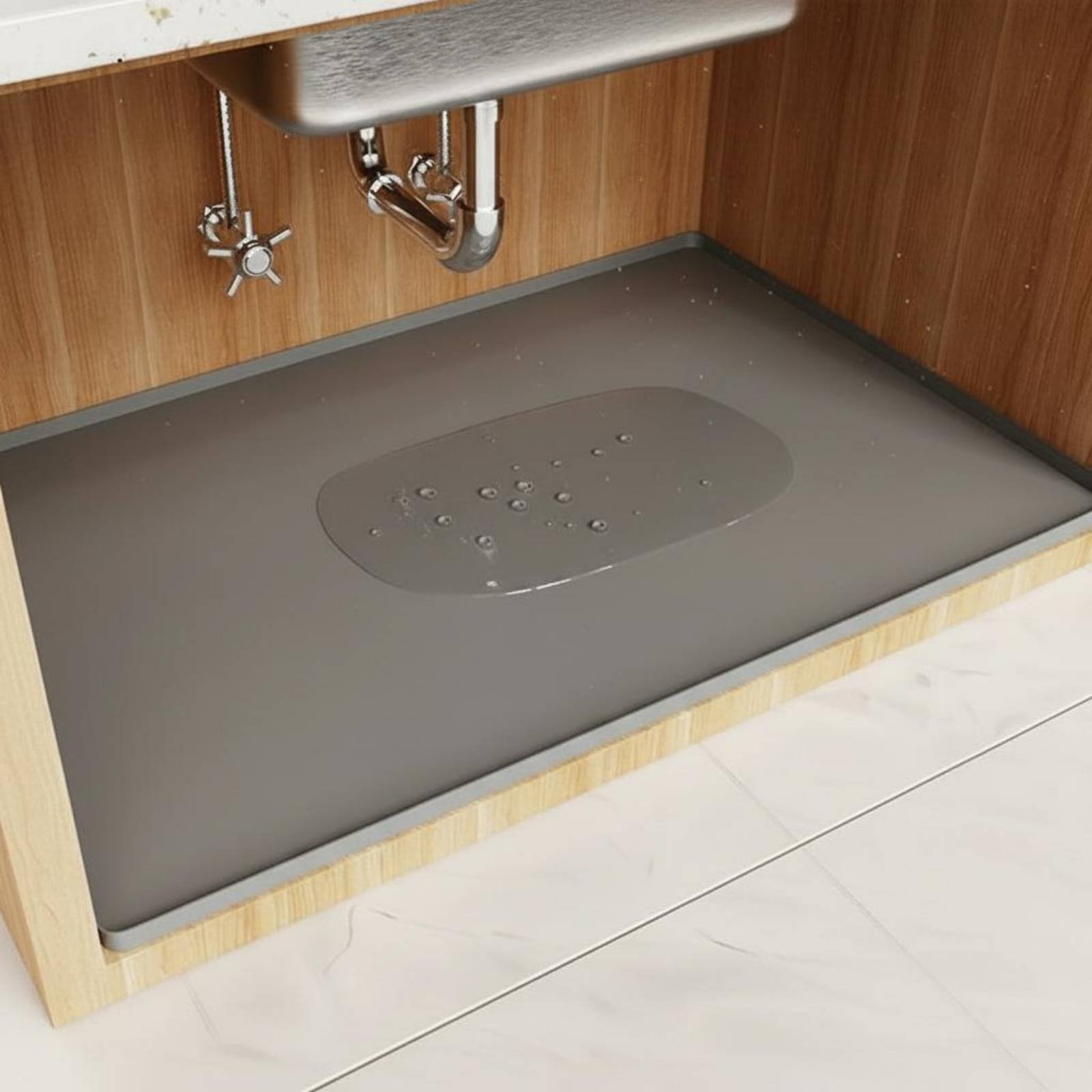 Kitchen Appliances Cabinet - Tappetino Impermeabile Sottolavello Facile da Pulire,