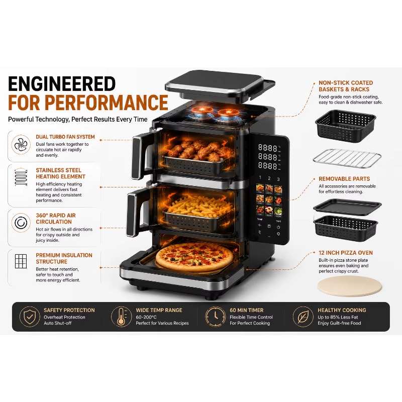 Friggitrice ad aria elettrica, - Air Fryer recensione e prezzo