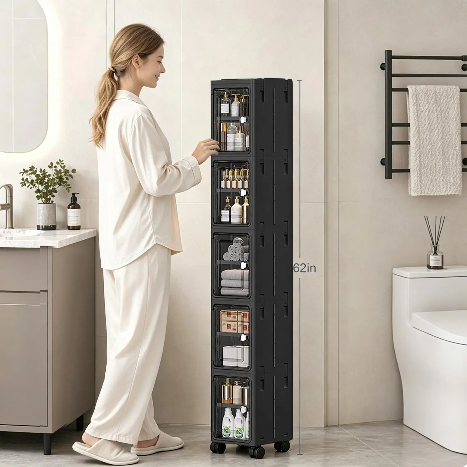 Mobiletto Salvaspazio a 5 Ripi - Kitchen Appliances Cabinet recensione e prezzo