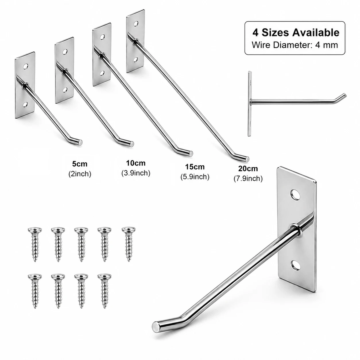 Ganci da parete con viti da 5- - Kitchen Appliances Cabinet recensione e prezzo