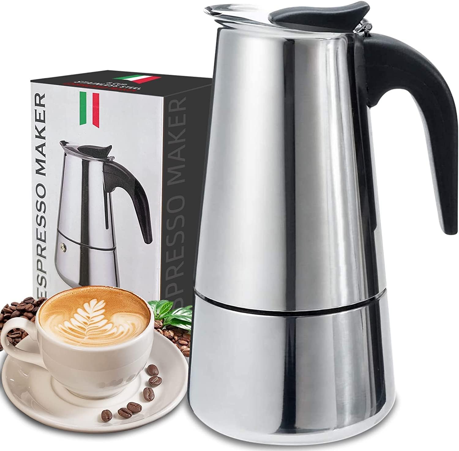 4/6/9 tazze Moka Pot Caffe Mac - Coffee Maker recensione e prezzo