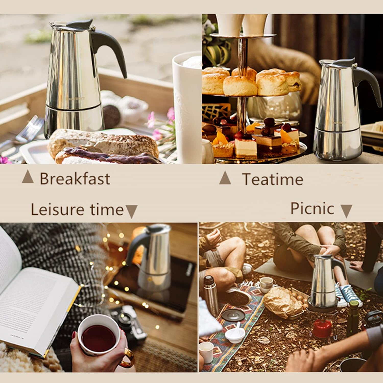 4/6/9 tazze Moka Pot Caffe Mac - Coffee Maker recensione e prezzo